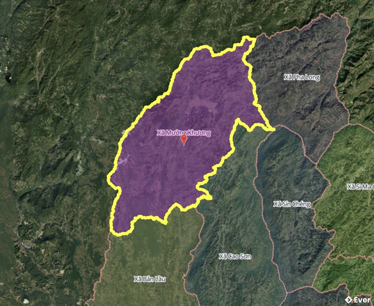 Bản đồ xã Mường Khương, Lào Cai