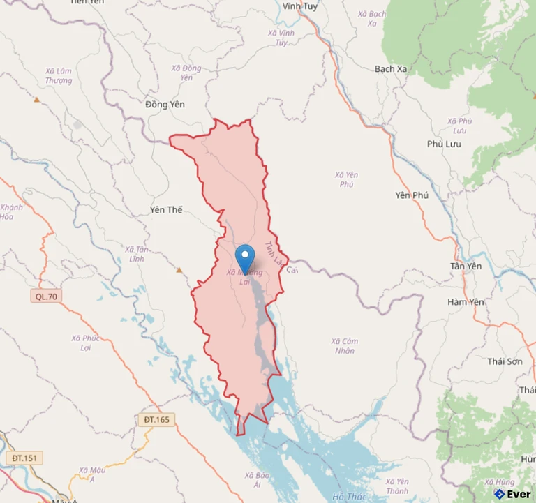 Bản đồ xã Mường Lai, Lào Cai