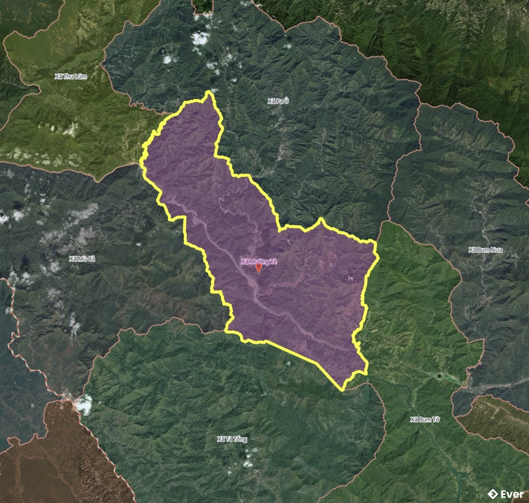 Bản đồ xã Mường Tè sau sáp nhập