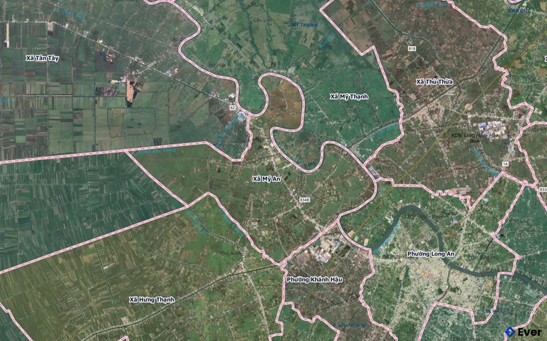 Bản đồ xã Mỹ An, Tây Ninh sau sáp nhập