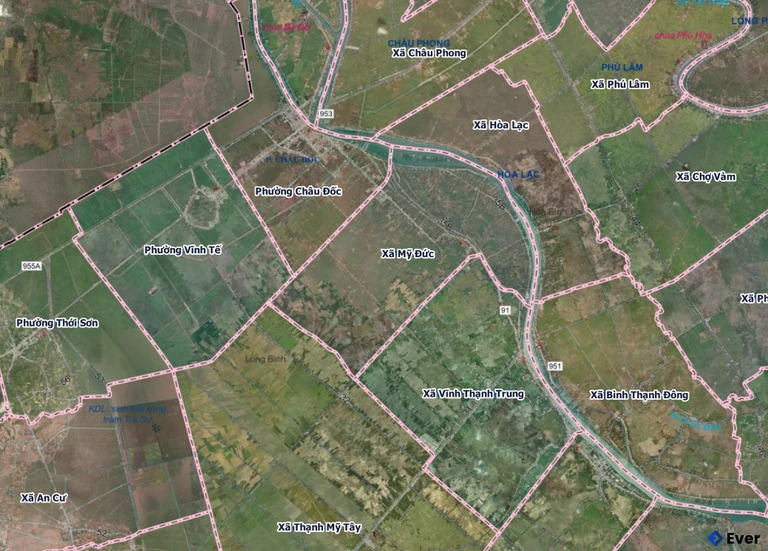 Bản đồ xã Mỹ Đức sau sáp nhập