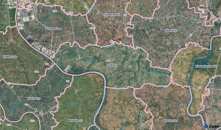 Bản đồ xã Mỹ Lệ, Tây Ninh sau sáp nhập