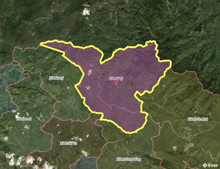 Bản đồ xã Mỹ Lý, Nghệ An sau sáp nhập