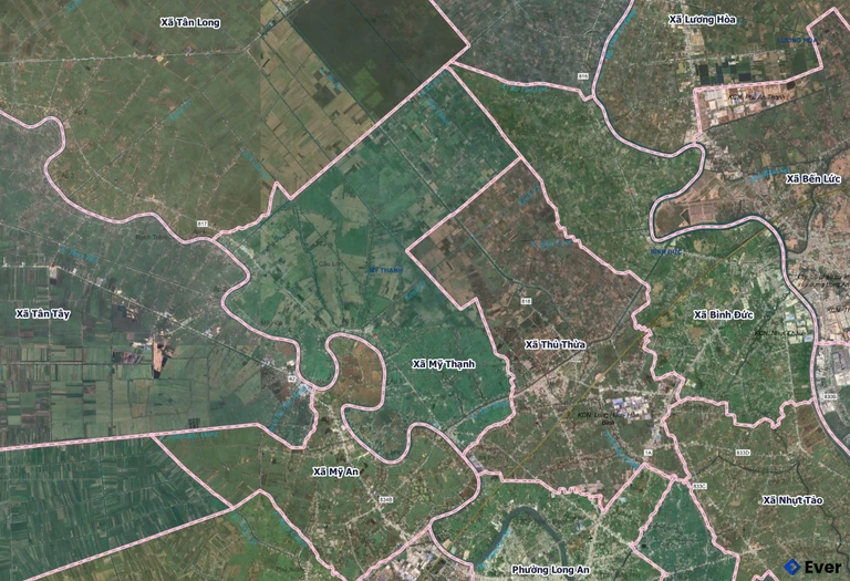 Bản đồ xã Mỹ Thạnh, Tây Ninh sau sáp nhập