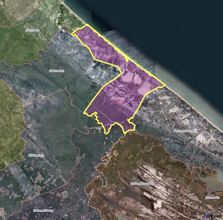 Bản đồ xã Mỹ Thủy, Quảng Trị sau sáp nhập