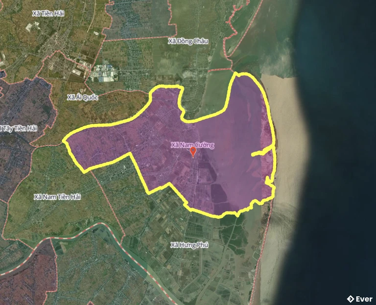 Bản đồ xã Nam Cường, Hưng Yên sau sáp nhập