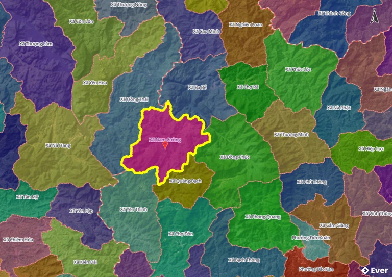 Bản đồ xã Nam Cường, Thái Nguyên sau sáp nhập