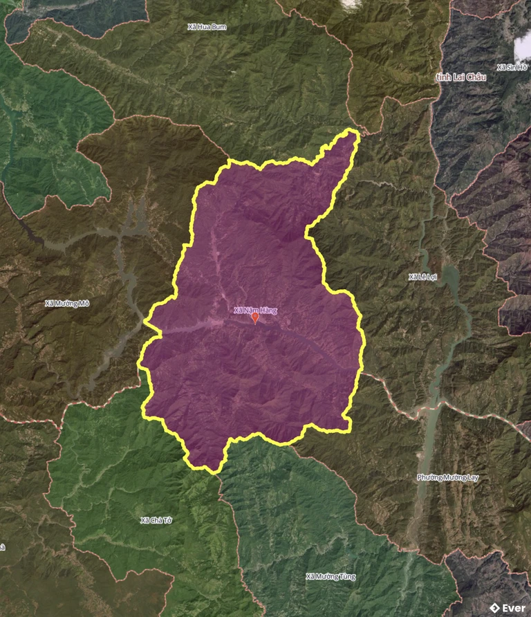 Bản đồ xã Nậm Hàng sau sáp nhập