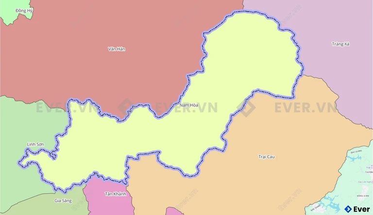 Bản đồ xã Nam Hòa, Thái Nguyên sau sáp nhập