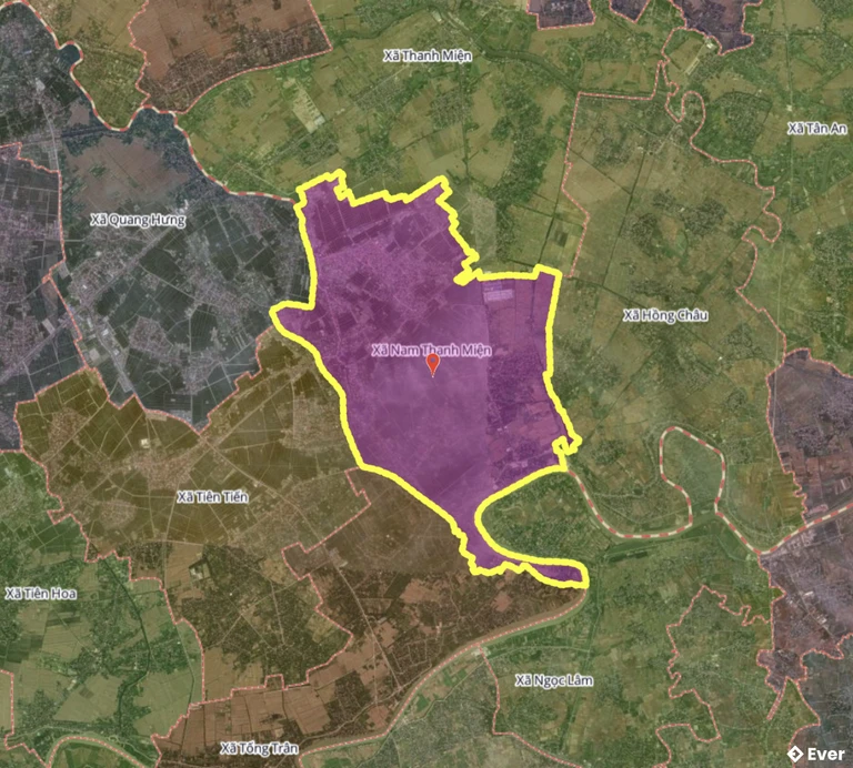 Bản đồ xã Nam Thanh Miện, Hải Phòng sau sáp nhập