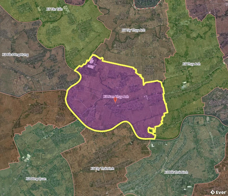 Bản đồ xã Nam Thụy Anh, Hưng Yên sau sáp nhập