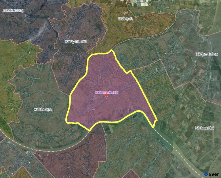 Bản đồ xã Nam Tiền Hải, Hưng Yên sau sáp nhập