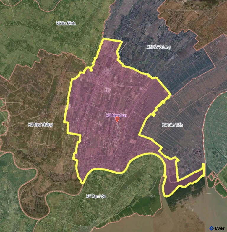 Bản đồ xã Nga Sơn, Thanh Hóa sau sáp nhập