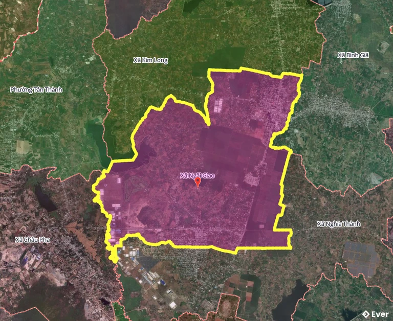 Bản đồ xã Ngãi Giao, thành phố Hồ Chí Minh sau sáp nhập