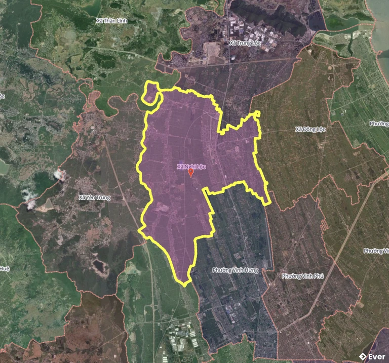 Bản đồ xã Nghi Lộc, Nghệ An sau sáp nhập