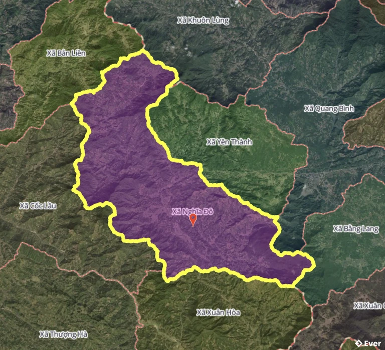 Bản đồ xã Nghĩa Đô, Lào Cai sau sáp nhập