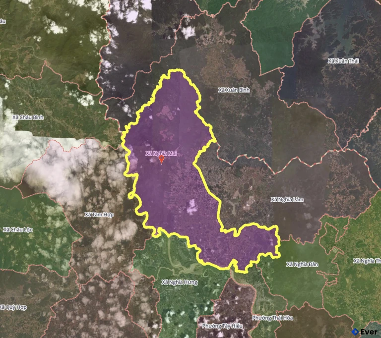 Bản đồ xã Nghĩa Mai, Nghệ An sau sáp nhập