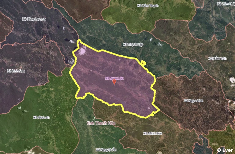 Bản đồ xã Ngọc Lặc, Thanh Hóa sau sáp nhập