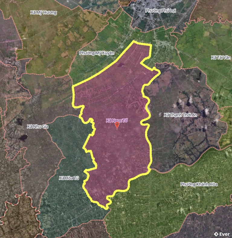 Bản đồ xã Ngọc Tố, Cần Thơ sau sáp nhập