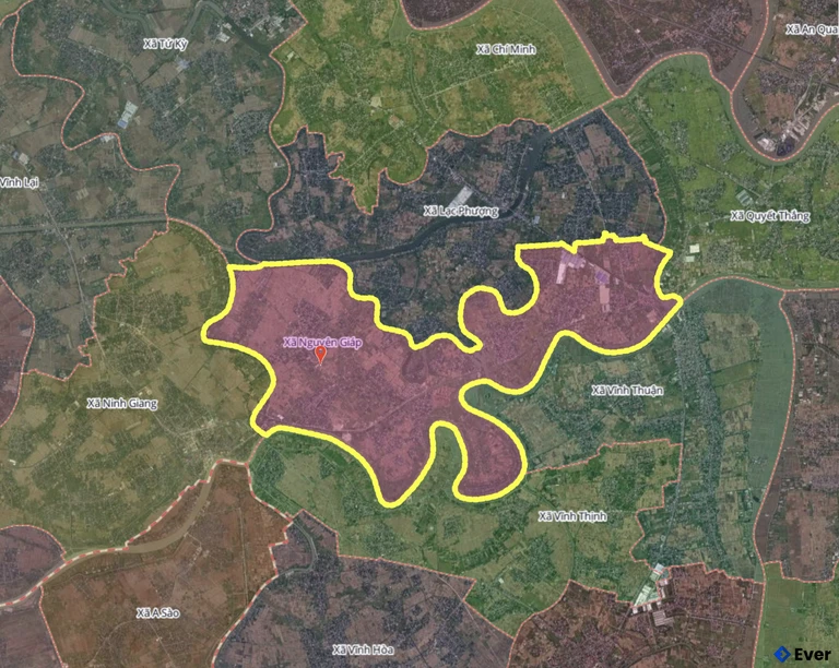 Bản đồ xã Nguyên Giáp, Hải Phòng sau sáp nhập