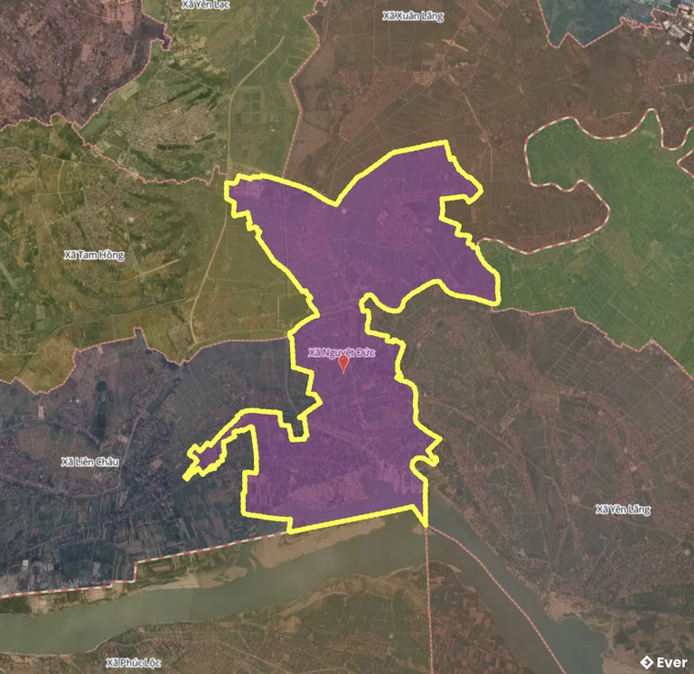 Bản đồ xã Nguyệt Đức, Phú Thọ sau sáp nhập