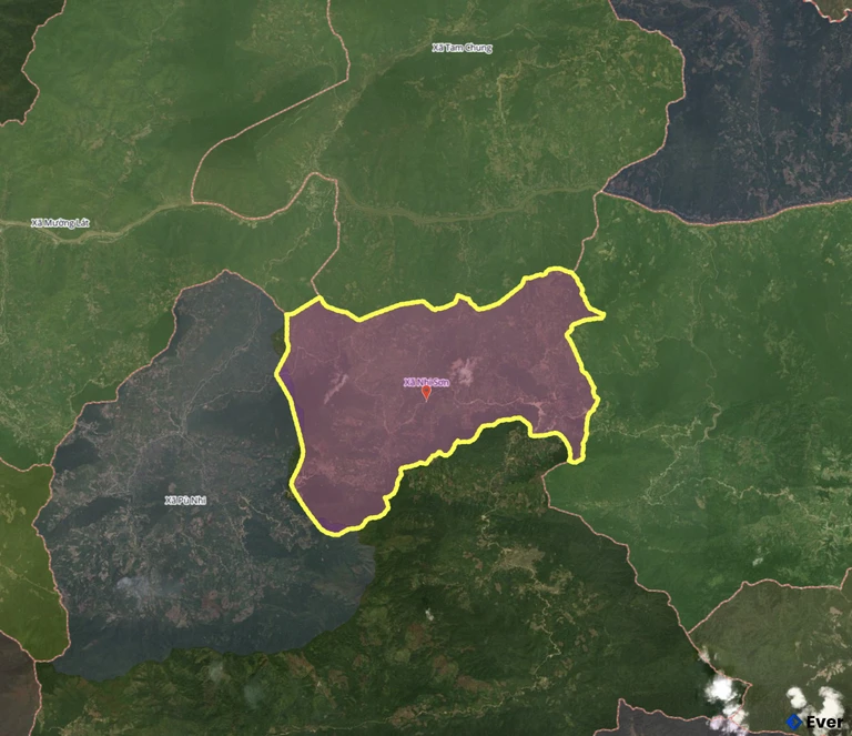 Bản đồ xã Nhi Sơn, Thanh Hóa sau sáp nhập