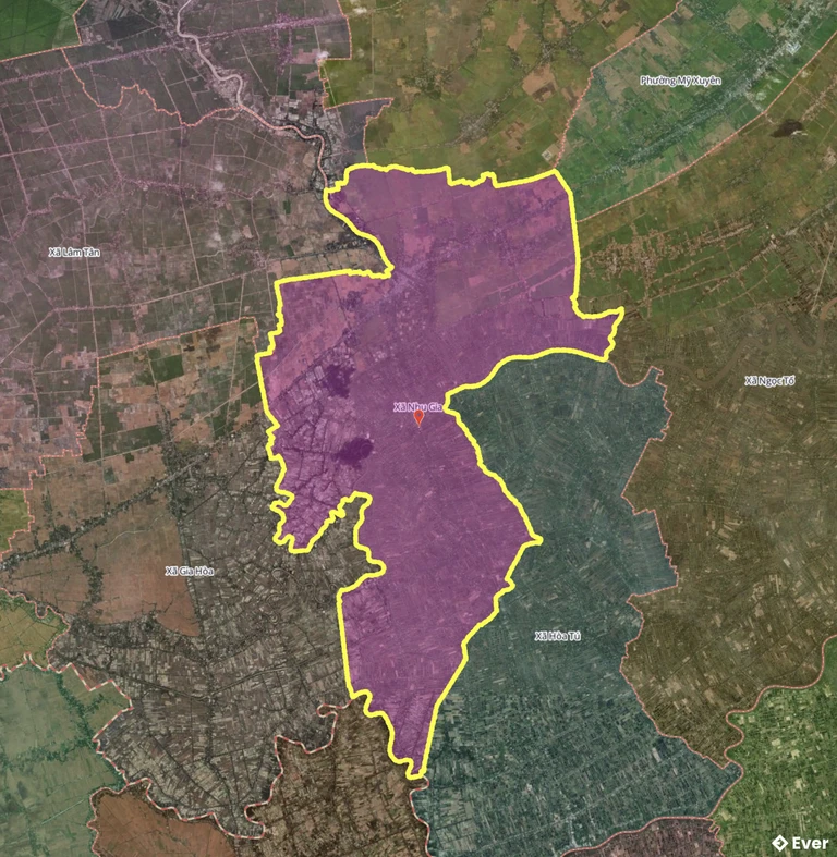 Bản đồ xã Nhu Gia, Cần Thơ sau sáp nhập