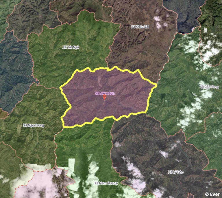 Bản đồ xã Niêm Sơn, Tuyên Quang sau sáp nhập