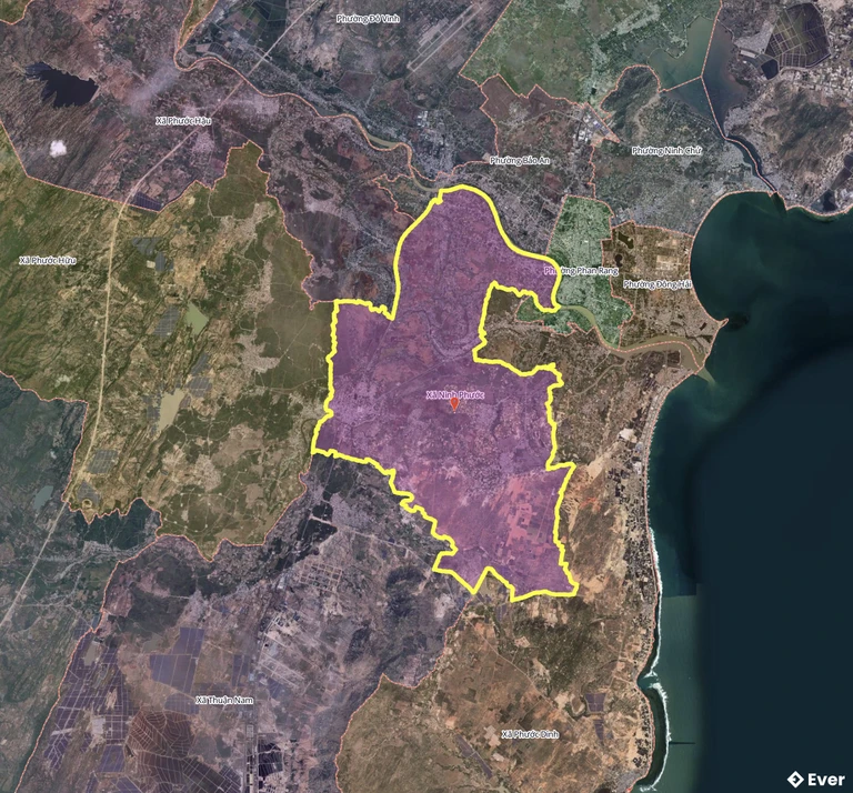 Bản đồ xã Ninh Phước sau sáp nhập