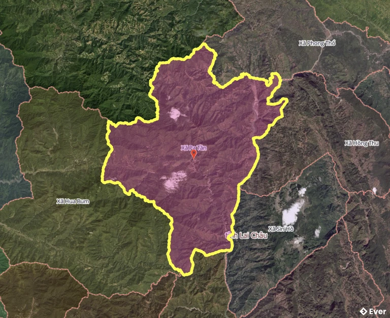 Bản đồ xã Pa Tần, Lai Châu sau sáp nhập