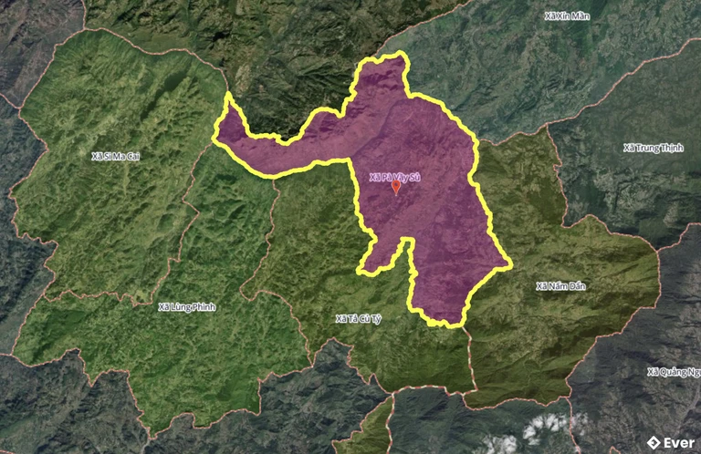 Bản đồ xã Pà Vầy Sủ, Tuyên Quang sau sáp nhập