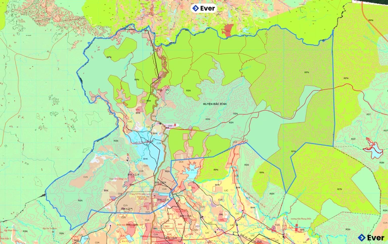 Bản đồ xã Phan Sơn, Lâm Đồng sau sáp nhập