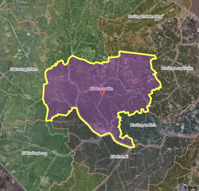 Bản đồ xã Phong Điền, Cần Thơ sau sáp nhập