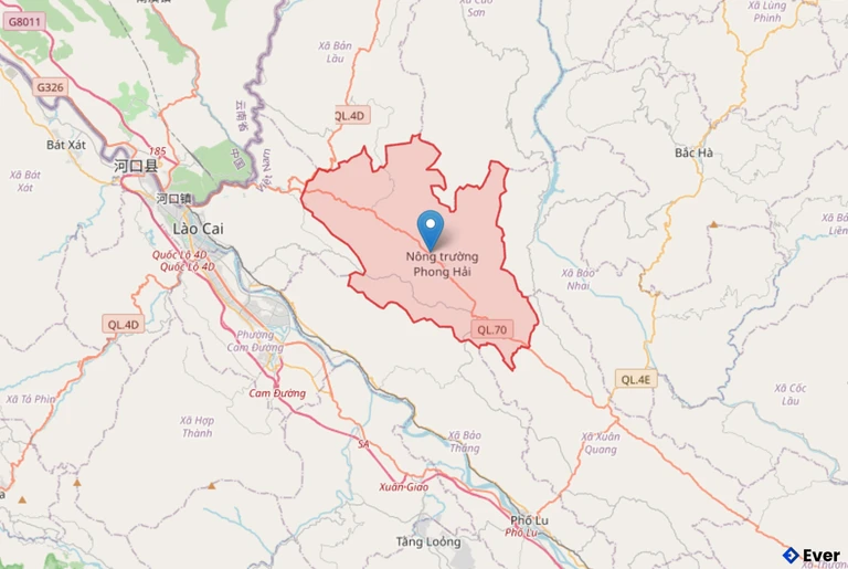 Bản đồ xã Phong Hải, Lào Cai