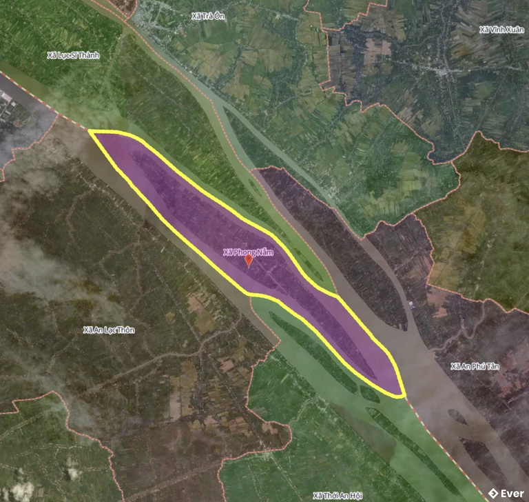 Bản đồ xã Phong Nẫm, Cà Mau sau sáp nhập