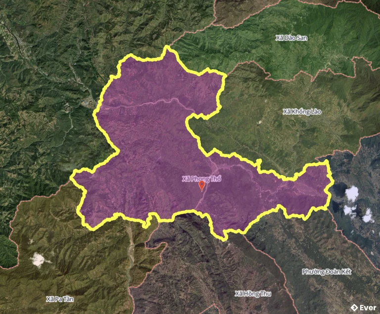 Bản đồ xã Phong Thổ sau sáp nhập