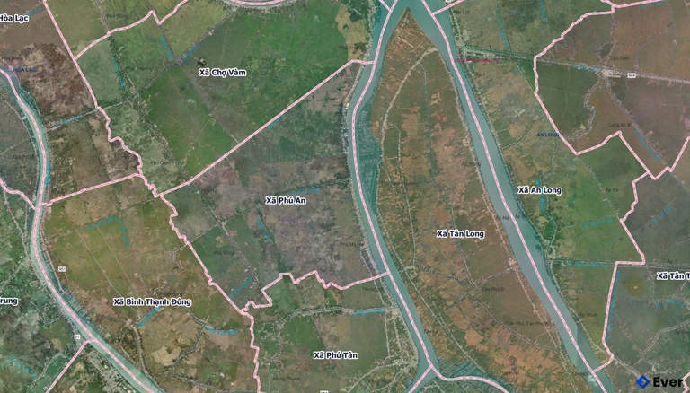 Bản đồ xã Phú An sau sáp nhập