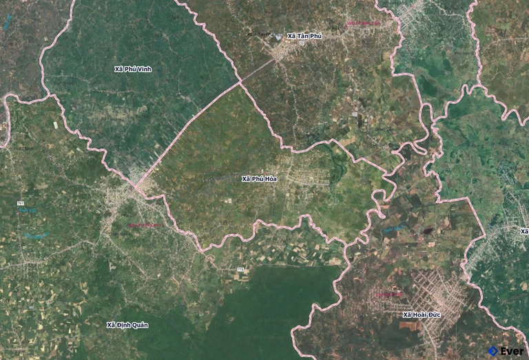 Bản đồ xã Phú Hòa, Đồng Nai sau sáp nhập