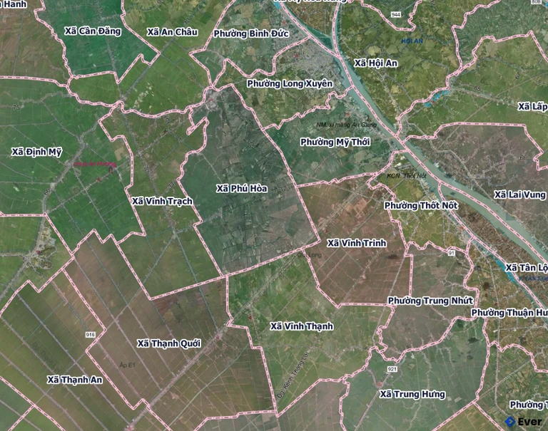 Bản đồ xã Phú Hòa sau sáp nhập