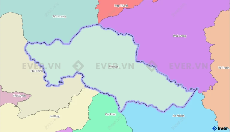 Bản đồ xã Phú Lạc, Thái Nguyên sau sáp nhập