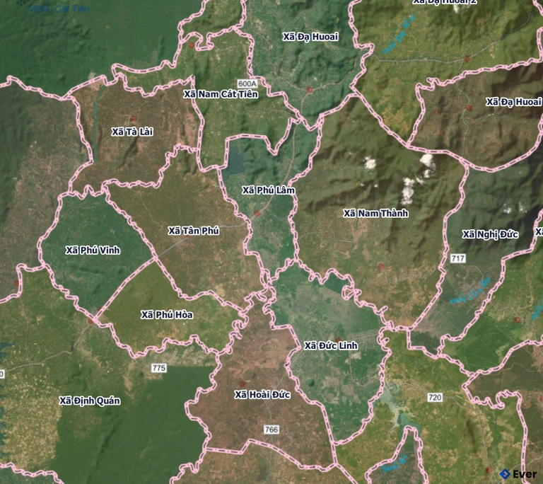 Bản đồ xã Phú Lâm sau sáp nhập