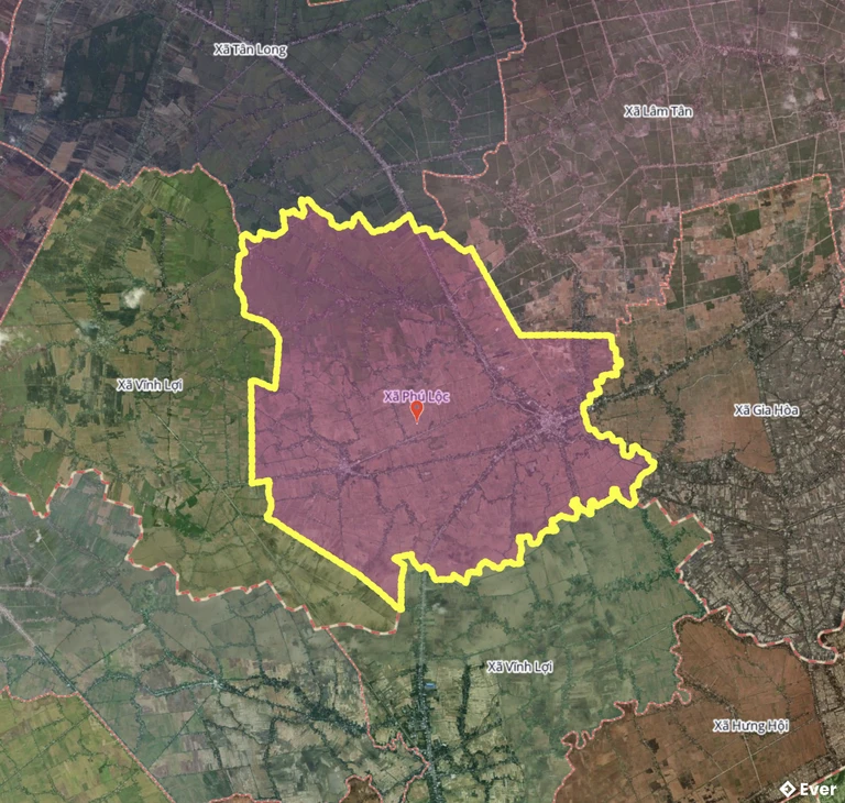 Bản đồ xã Phú Lộc, Cần Thơ sau sáp nhập