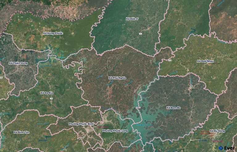 Bản đồ xã Phú Nghĩa, Đồng Nai sau sáp nhập