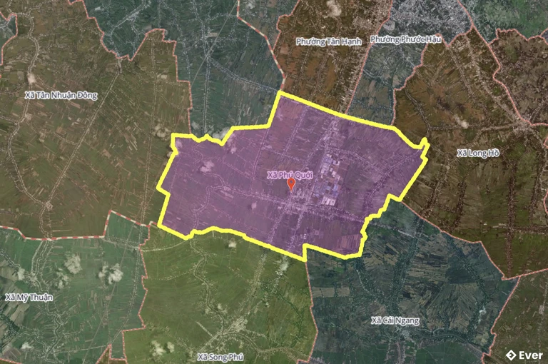 Bản đồ xã Phú Quới, Vĩnh Long sau sáp nhập