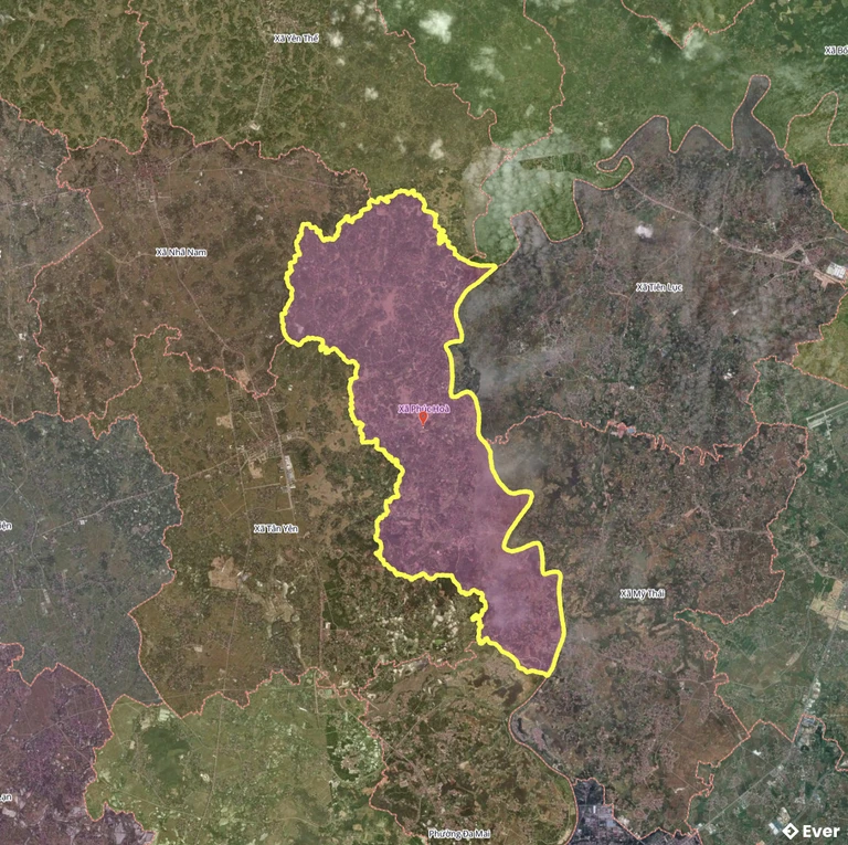 Bản đồ xã Phúc Hòa, Bắc Ninh sau sáp nhập