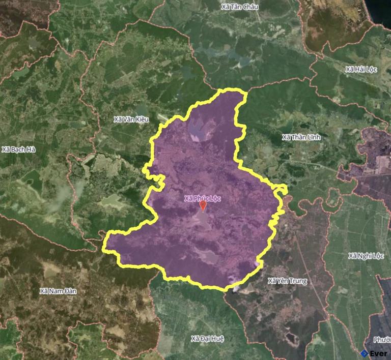 Bản đồ xã Phúc Lộc, Nghệ An sau sáp nhập