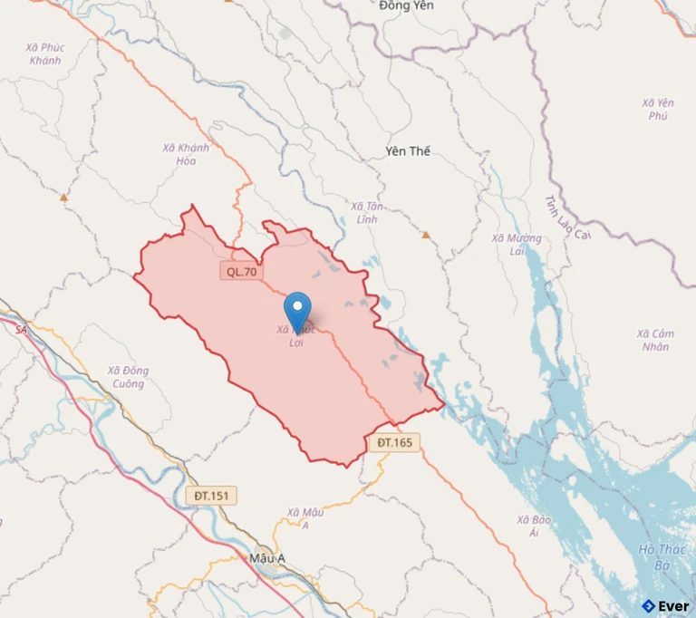 Bản đồ xã Phúc Lợi, Lào Cai