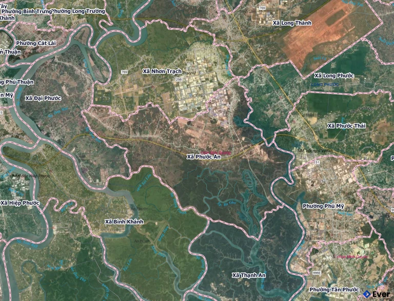 Bản đồ xã Phước An, Đồng Nai sau sáp nhập