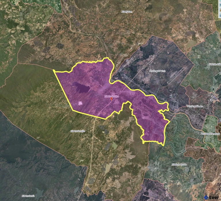 Bản đồ xã Phước Hậu sau sáp nhập