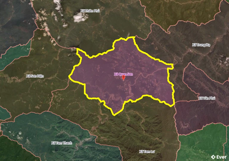 Bản đồ xã Quan Sơn, Thanh Hóa sau sáp nhập